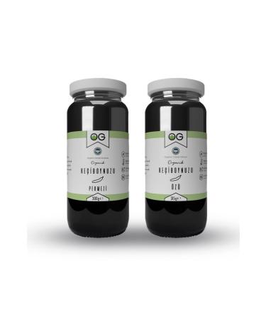 OG natural Organic Carob Molasses and Organic Carob Extract Set