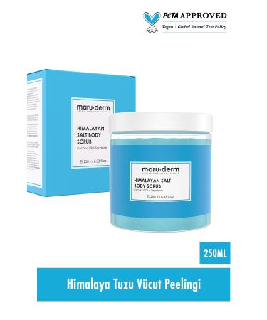 Maru.Derm Body Scrub | Himalayan Salt Body Peeling | Squalane + Coconut Oil 250 ML - Buy Online on GoSupps.com