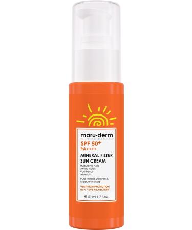 Maru.Derm Sun Cream | SPF 50+ 0 Mineral Filter Sun Cream 50 ML