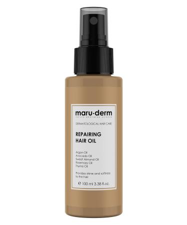 Maru.Derm Hair Care Oil 100 ML | Rosemary Oil Argan Oil Avocado & Thyme Oil | All Hair Types | Vegan