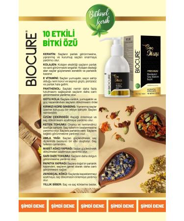 Biocure Premium Nourishing Hair Care Mask Keratin Collagen 10 Herbal Essence Hair Elixir 250ml. - Buy Online on GoSupps.com