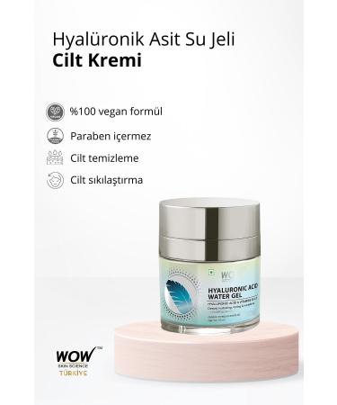 WOW Skin Science Hyaluronic Acid Water Gel Skin Cream For All Skin Types 1 Natural Ingredient-Even Toning B5vita 50ml - Buy Online on GoSupps.com