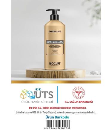 Biocure Biotin & Collagen Hair Care Shampoo - Non-Weighting Nourishing & Protective Care Shampoo 1 Liter - Buy Online on GoSupps.com