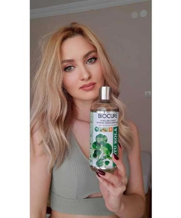 Biocure Anti Hair Loss Gotu Kola Herbal Care Shampoo for Weak and Falling Hair 10 Plants 4 Vitamins - Buy Online on GoSupps.com