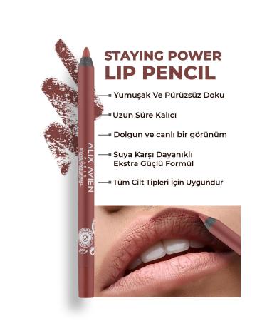 Alix Avien Long-Lasting Waterproof Lip Pencil - Staying Power Lip Pencil 54 Spicy Terracotta