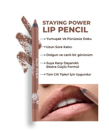 Alix Avien Long-Lasting Waterproof Lip Pencil - Staying Power Lip Pencil 52 Caramel Nude