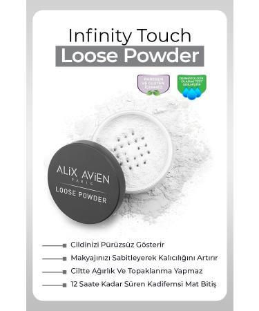 Alix Avien Silky Loose Powder - Fixing Effect Matte Finish - Loose Powder 01 Transparent
