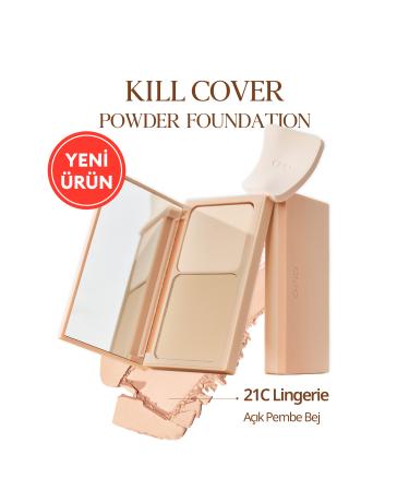CLIO Lightweight Smooth Matte Finish Powder Foundation CLIO Kill Cover Powder Foundation (21C Lingerie)