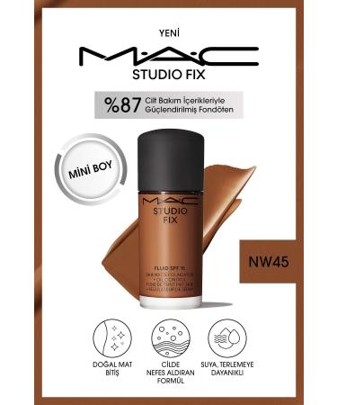 Mac Ultra Thin Comfortable Use Natural and Matte Finish Mini Foundation-Nw45 KEYON.7