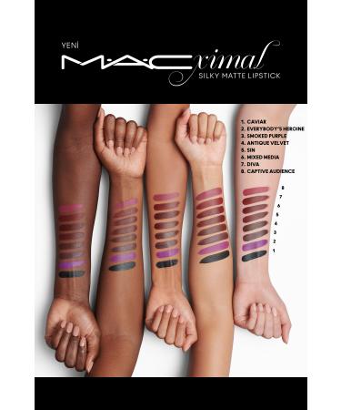 Mac Smooth Look Moisturizing High Pigmentation Matte Finish Lipstick-Sin KEYON.139 - Buy Online on GoSupps.com