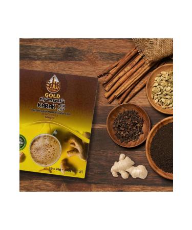 SAHRA GOLD GINGER KARAK TEA 1 Box x10 pack - GINGER KARAK TEA 1 Piece x10 stick - Buy Online on GoSupps.com