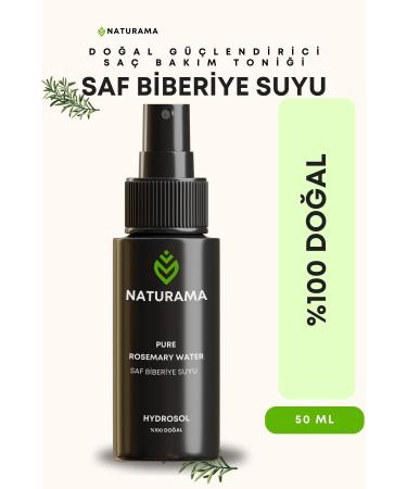 NATURAMA 50 ml Rosemary Water Anti-Loss and Fast Hair Growth Effective Pure Hair Tonic 0 Natural Hydrosol