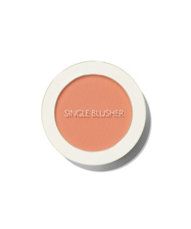 The Saem Sebum Controlling Single Powder Blush - Saemmul Single Blusher- Sunshine Coral - Buy Online on GoSupps.com