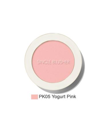 The Saem Sebum Controlling Single Powder Blush - Saemmul Single Blusher - Yogurt Pink