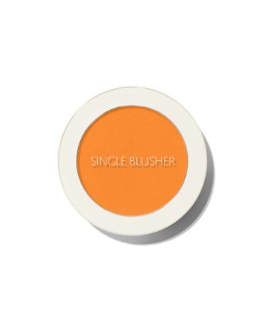 The Saem Sebum Controlling Single Powder Blush - Saemmul Single Blusher - Selfie Orange - Buy Online on GoSupps.com