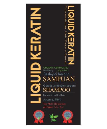 Liquid Keratin Salt-Free Sulfate-Free Organic Nourishing Keratin Shampoo (350ML) - Natural Solution Against Hair Loss - Buy Online on GoSupps.com