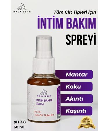 Macaiderm Ph Balanced Odor Fungus Itching and Discharge Eliminator Intimate Care Spray for Genital Area 60ml