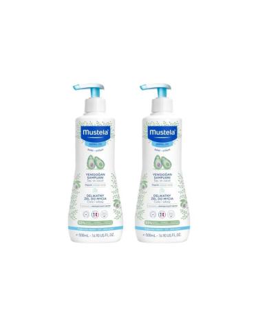 Mustela Gentle Cleansing Gel Newborn Shampoo 500 ml X 2