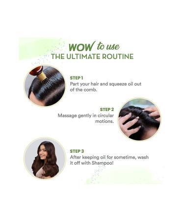WOW Skin Science Bhringraj Hair Oil- 9 Natural Ingredients-Nourishing Repairing Regenerating 200ml - Buy Online on GoSupps.com
