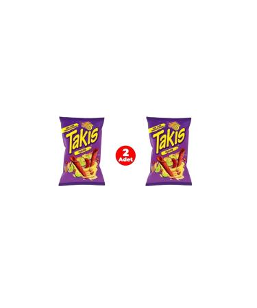 Takis Fuego Red Hot Pepper and Lime Flavored Corn Chips 90gr (2 PCS)