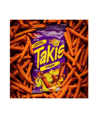 Takis Fuego Red Hot Pepper and Lime Flavored Corn Chips 90gr (2 PCS) - Buy Online on GoSupps.com