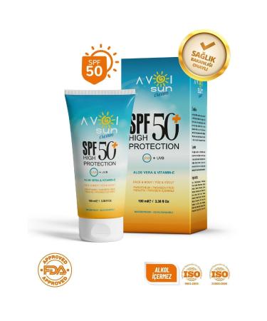 avoi sun 50 spf ultra high protection (INTENSIVE STAIN) anti and (SKIN BRIGHTENING) sun cream 100ml