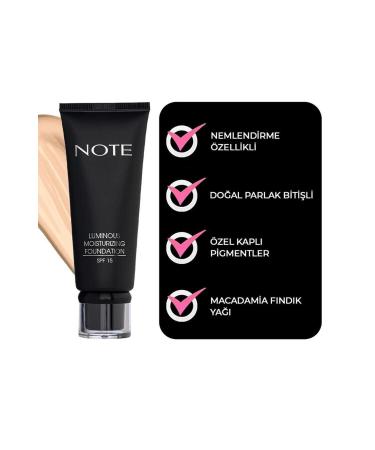 Note Cosmetics Note Luminous Moisturizing Foundation 02 Natural Beige 30ml - Buy Online on GoSupps.com