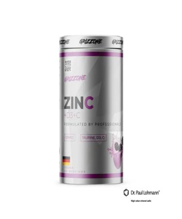 GRIZZONE Zinc+D3+C 0 Pure Form 100 Gr 50 Service (Black Mulberry)