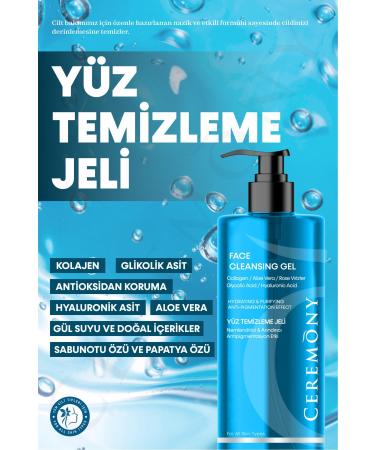 Ceremony Moisturizing & Purifying & Equalizing & Anti-aging Facial Cleansing Gel 400 ml X - Buy Online on GoSupps.com