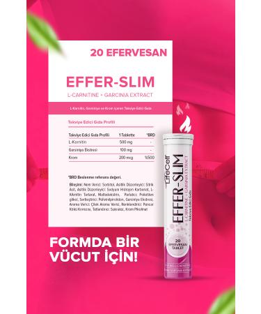 Lifecell Effer Slim - 20 Effervescent Tablet Dietary Support - Food Supplement - Buy Online on GoSupps.com