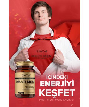 Lifecell Multi Men Power Booster Complex | More Energy (Multivitamin Support for Men) - Buy Online on GoSupps.com