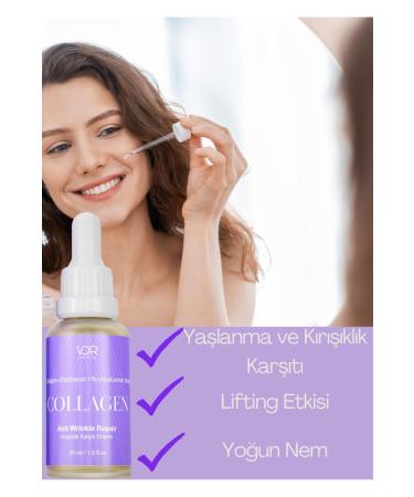 Vor Cosmetics Anti-Aging and Anti-Wrinkle Collagen Serum - Collagen Serum 30 ml - Buy Online on GoSupps.com