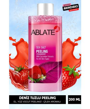 ABLATE Instant Peeling - Dead Skin Exfoliating Regenerating - Body Face Peeling Strawberry Flavored 200 Ml.
