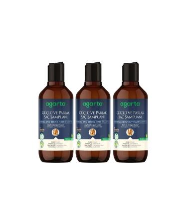 Agarta Natural Shampoo Strong and Shiny Hair 400 ml x 3 Pieces