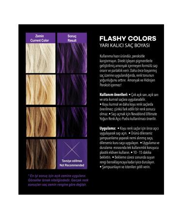 Flashy Colors Flashy Color Violet Purple 100ml Vegan Direct Applied Hair Dye - Buy Online on GoSupps.com
