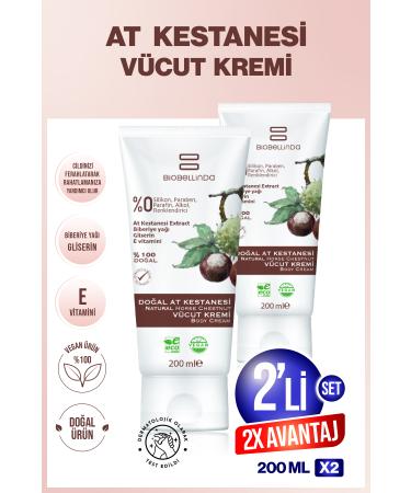 BioBellinda Natural Horse Chestnut Body Cream 200 ml (SET OF 2)