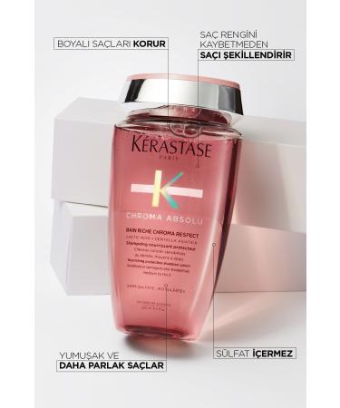 Kerastase Chroma Absolu-Care Shampoo that Protects the Natural Beauty of Hair 250 ML zerooom x15