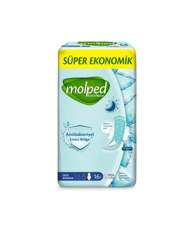 Skygo Molped Extra Hygiene Night Pad Super Eco 16 Pieces