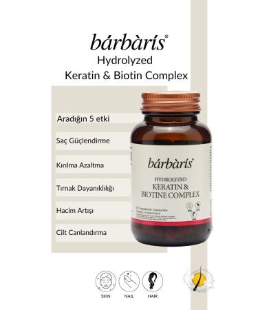 Barbaris BARBARIS KERATIN BIOTIN COMPLEX 60 CAPSULES - Buy Online on GoSupps.com