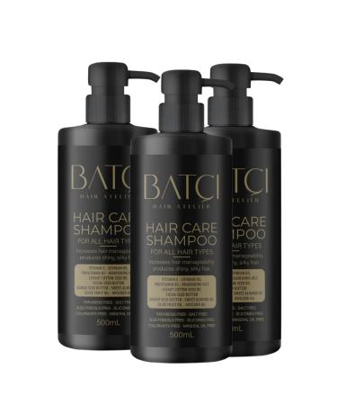 Bat Sulfate-Free Deep Nourishing Provitamin B5 Shampoo Set of 3 500 ML