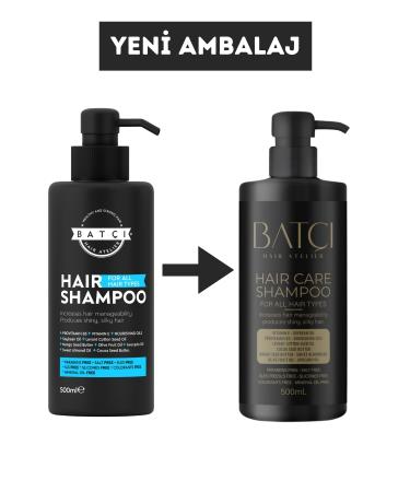 Bat Sulfate-Free Deep Nourishing Provitamin B5 Shampoo Set of 2 500 ML - Buy Online on GoSupps.com