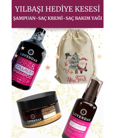 Lovendas New Year Gift Bag 2 - Shampoo - Hair Cream - Hair Oil