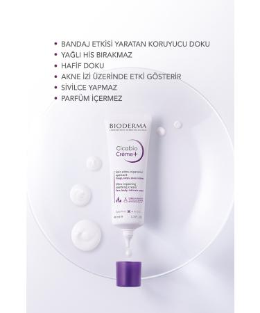 Bioderma Cicabio Cream+ Skin Barrier Repair Moisturizing Soothing Face Body Cream for All Skin Types 40 ml - Buy Online on GoSupps.com