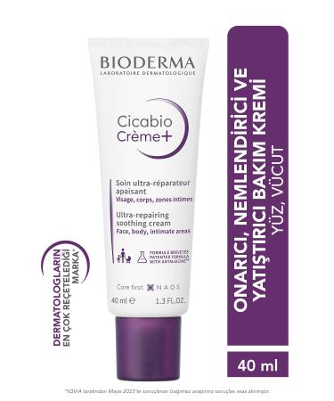 Bioderma Cicabio Cream+ Skin Barrier Repair Moisturizing Soothing Face Body Cream for All Skin Types 40 ml