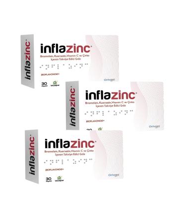 Orthogen Inflazinc 30 Capsules X3