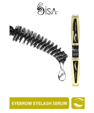 S SA Cosmetics 2 N1 Eyebrow Eyelash Nourishing Care Oil 10ml + 10ml / Rosemary & Natural Vitamin E & Flaxseed Oils - Buy Online on GoSupps.com