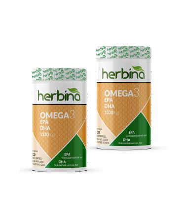 Herbina Omega 3 120 Softgel Fish Oil 2 Pieces