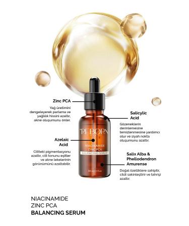 The Reborn London Niacinamide 1% Zinc Skin Sebum Balancing and Anti-Acne Regenerating Serum - Buy Online on GoSupps.com