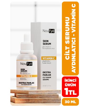 NOUFYE Vitamin C & Hyaluronic Acid Extra Bright Brightening and Anti-Spot Face Serum 30 ML