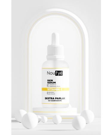 NOUFYE Vitamin C & Hyaluronic Acid Extra Bright Brightening and Anti-Spot Face Serum 30 ML - Buy Online on GoSupps.com
